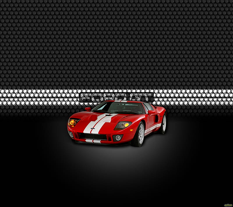 Ford, car, cool, gt, racecar, red, HD wallpaper