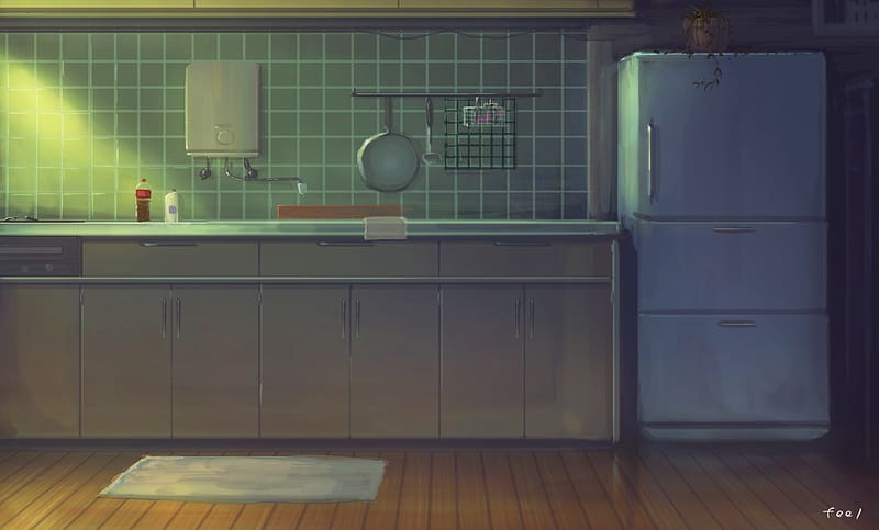 Anime, Kitchen, HD wallpaper | Peakpx