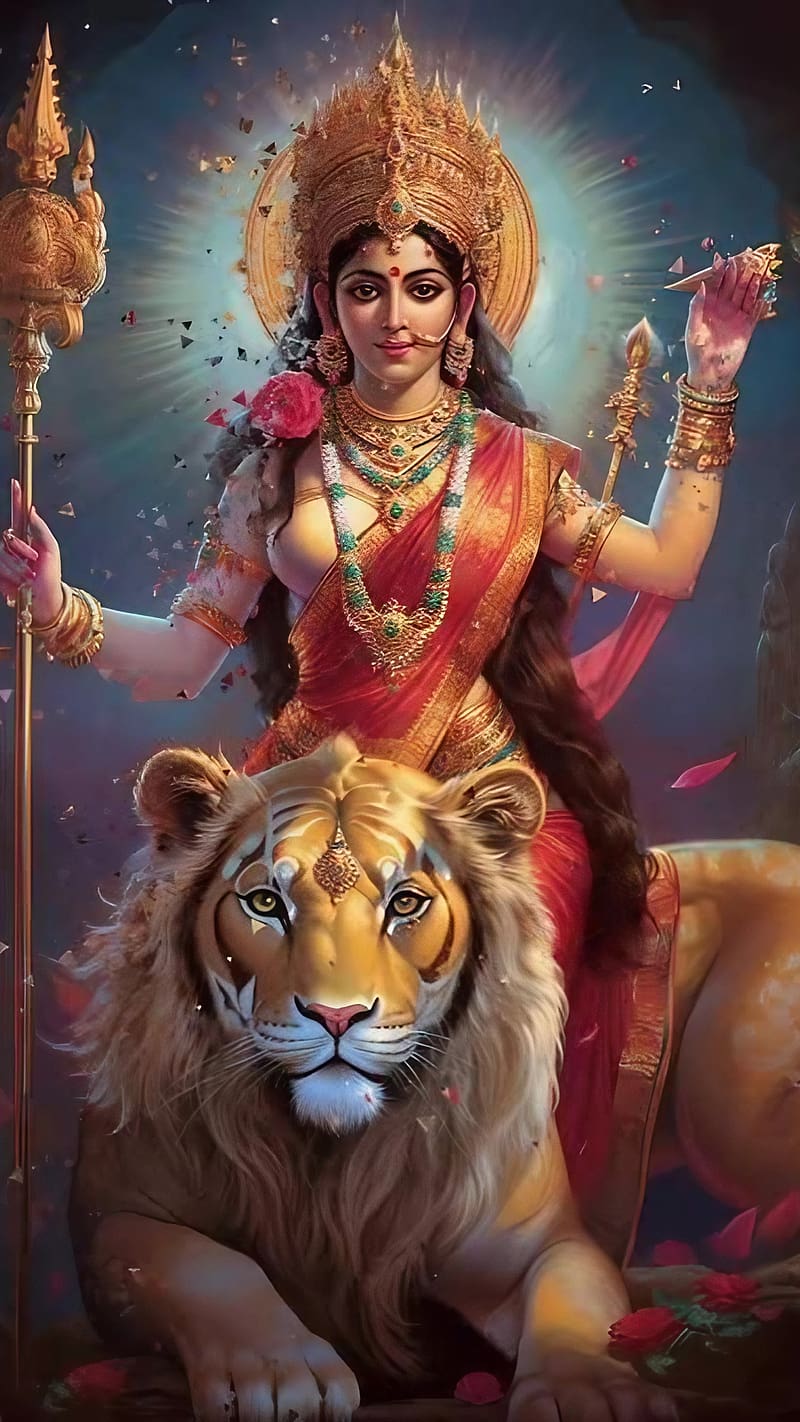 Navratri Maa Durga, Devotional, hindu goddess, bhakti, HD phone wallpaper