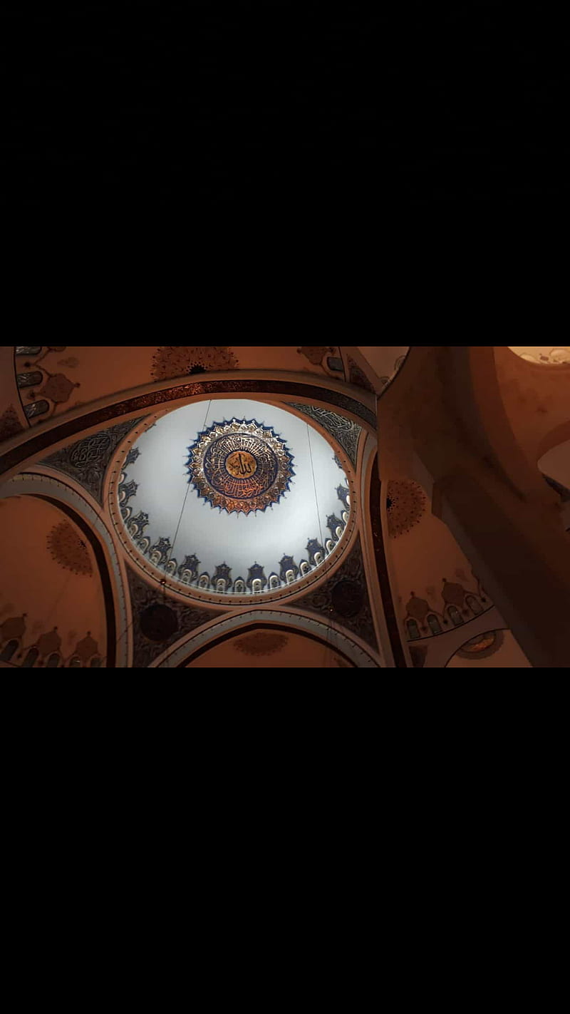 mosque, bonito, camlica, ceramic, dome, islam, istanbul, kubbe, ottoman, tile, HD phone wallpaper