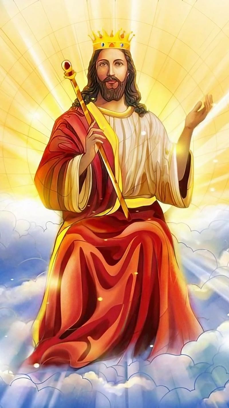 Jesus, Christ The King, lord, god, HD phone wallpaper | Peakpx