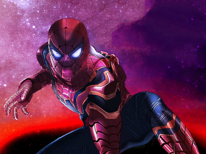Spiderman Avengers Infinity War, spiderman, superheroes, artwork, digital-art, avengers-infinity-war, HD wallpaper