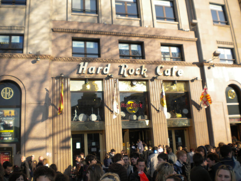 Hard Rock Cafe, barcelona, cafe, HD wallpaper
