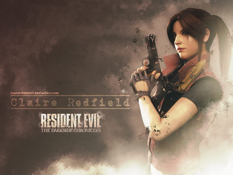 Claire ~ Darkside Chronicles, resident evil, claire, video game, horror, HD wallpaper