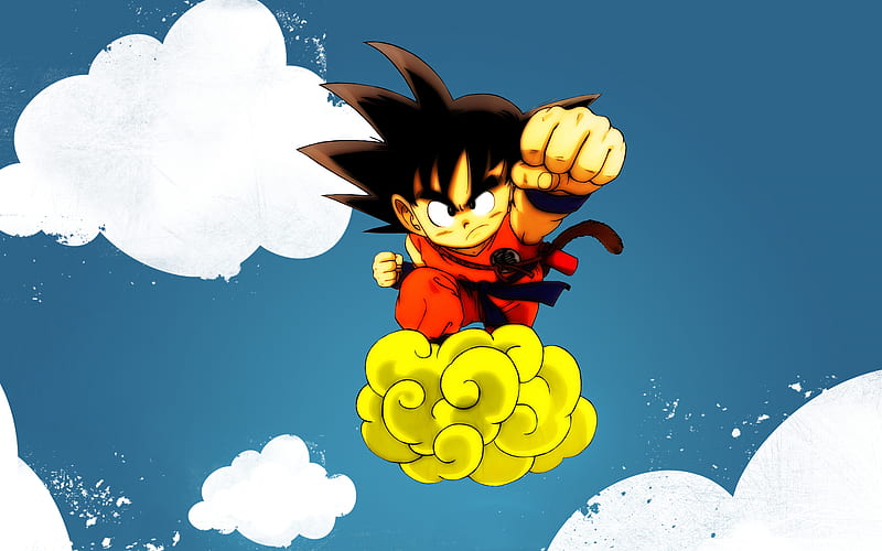 Goku and his Nimbus Cloud, HD wallpaper
