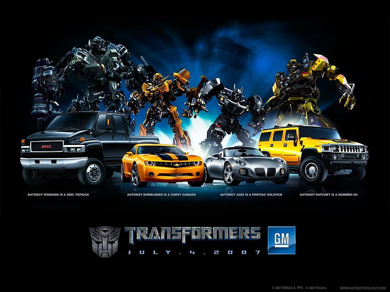 Transformers characters and cars, general motors, car, transformers, truck, transform, transformers characters, HD wallpaper