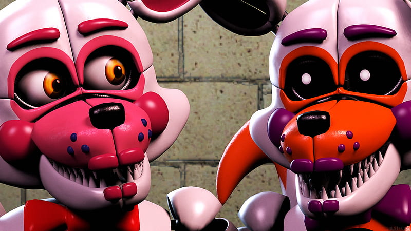 Funtime Foxy and Lolbit!  Funtime foxy, Sister location, Fnaf art