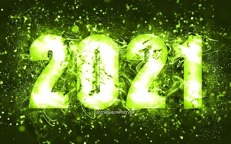 Happy New Year 2021, olive neon lights, 2021 olive digits, 2021 concepts, 2021 on olive background, 2021 year digits, creative, 2021 golden digits, 2021 New Year, HD wallpaper