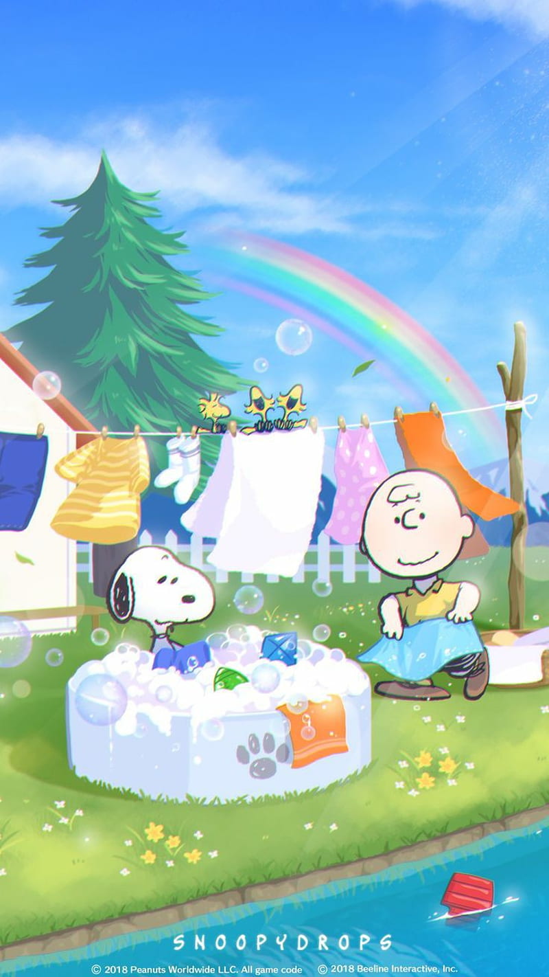 Snoopy, charlie brown, hogar, arcoíris, lavar, Fondo de pantalla de  teléfono HD | Peakpx