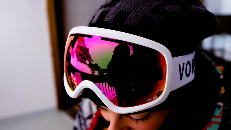 of Person Wearing White Goggles, HD wallpaper