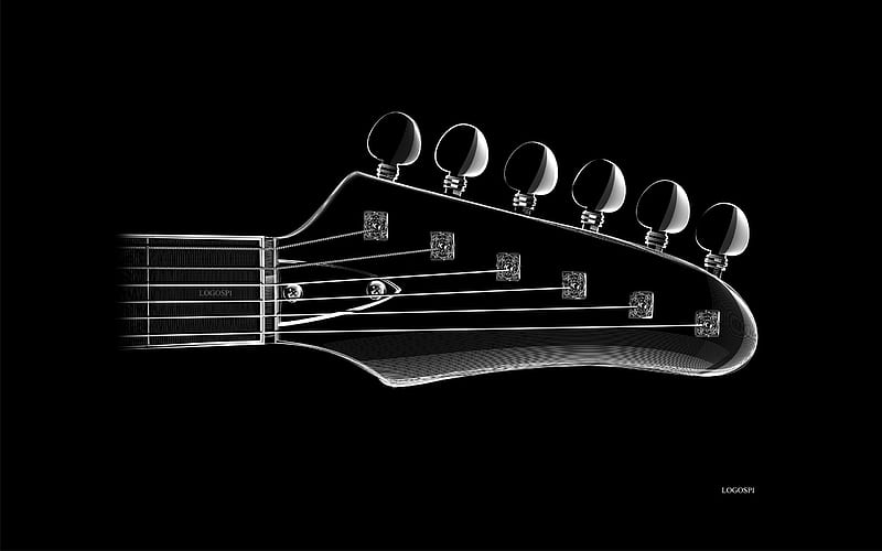 guitar, electric, black, rock, string, HD wallpaper