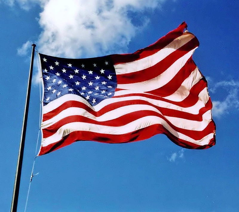 American Flag, july 4, old glory, patriot, usa, HD wallpaper