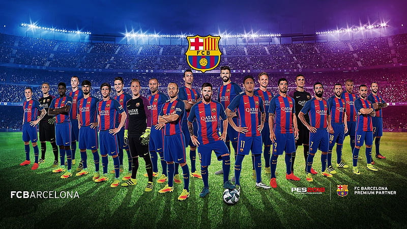 FCBarcelona Team Football, HD wallpaper