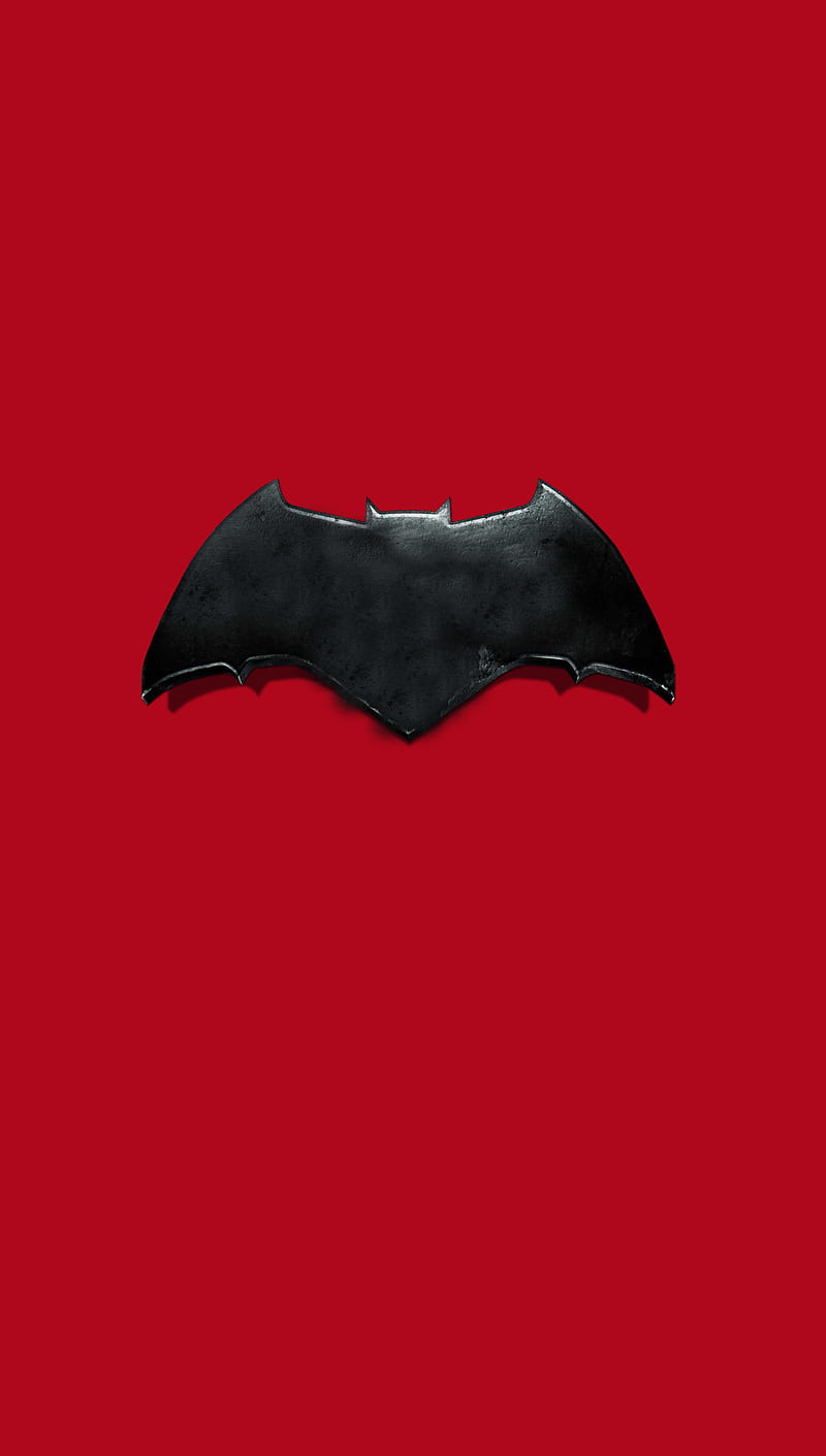 Batman, bat, logo, red, HD phone wallpaper | Peakpx
