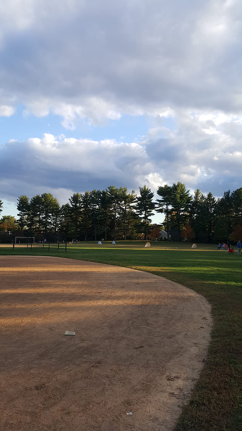 Baseball field, firstbase, outdoors, graphy, esports, HD phone wallpaper
