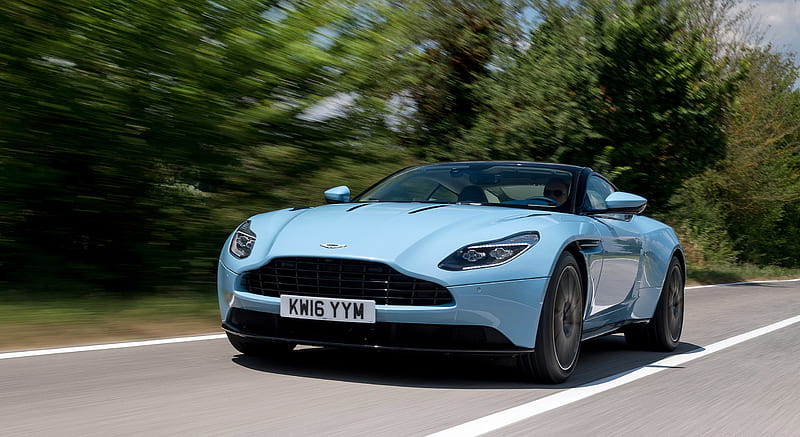 2017 Aston Martin DB11 (Color: Frosted Glass Blue; Location: Siena, Italy) - Front , car, HD wallpaper