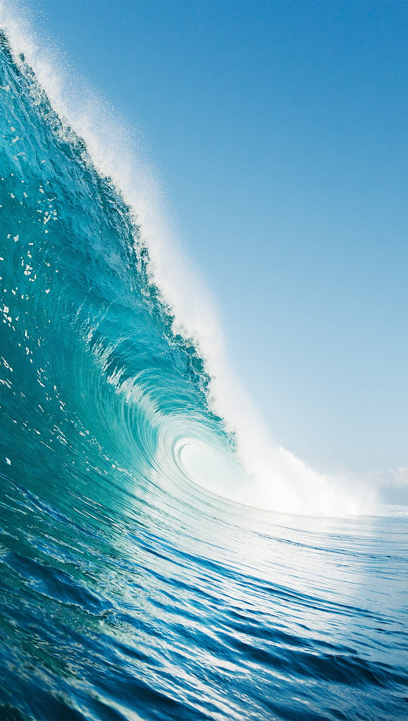 Water Wave, blue, sea, water, wave, HD phone wallpaper