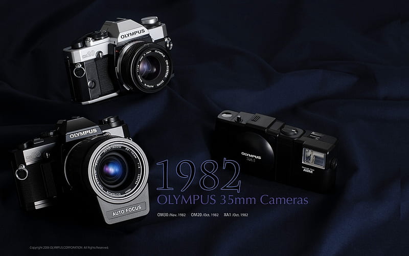 OLYMPUS ancient cameras first series 04, HD wallpaper