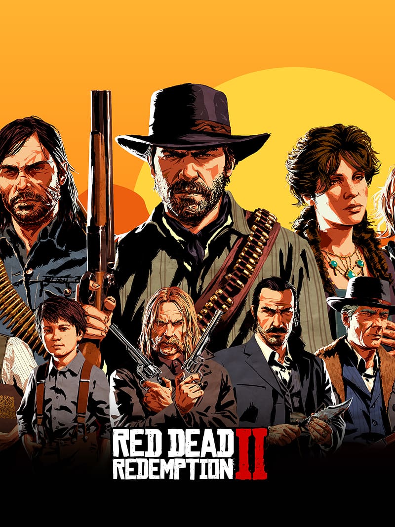 Video Game, John Marston, Red Dead Redemption 2, Arthur Morgan, Micah Bell, Sadie Adler, Dutch Van Der Linde, Red Dead, HD phone wallpaper
