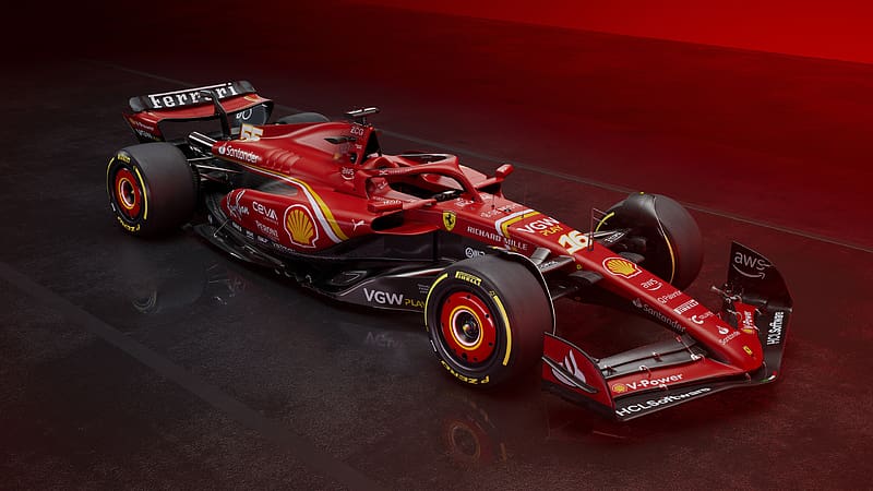 2024 Ferrari SF-24, Formula 1, Open Top, Race Car, Turbo, V6, HD wallpaper