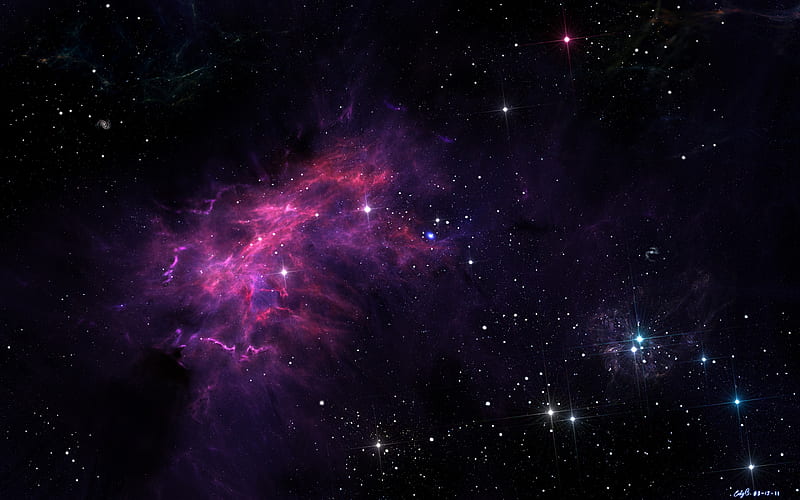 nebula, stars, galaxy, universe, space, HD wallpaper
