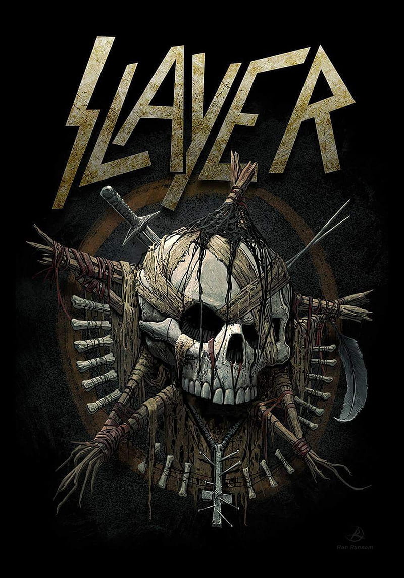 Slayer01, metal, skull, slayer, HD phone wallpaper | Peakpx