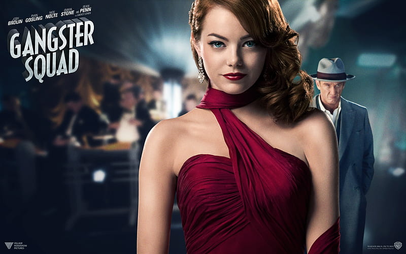 Gangster Squad - Emma Stone, 2013, babe, model, actress, Gangster Squad, Emma Stone, lady, woman, HD wallpaper