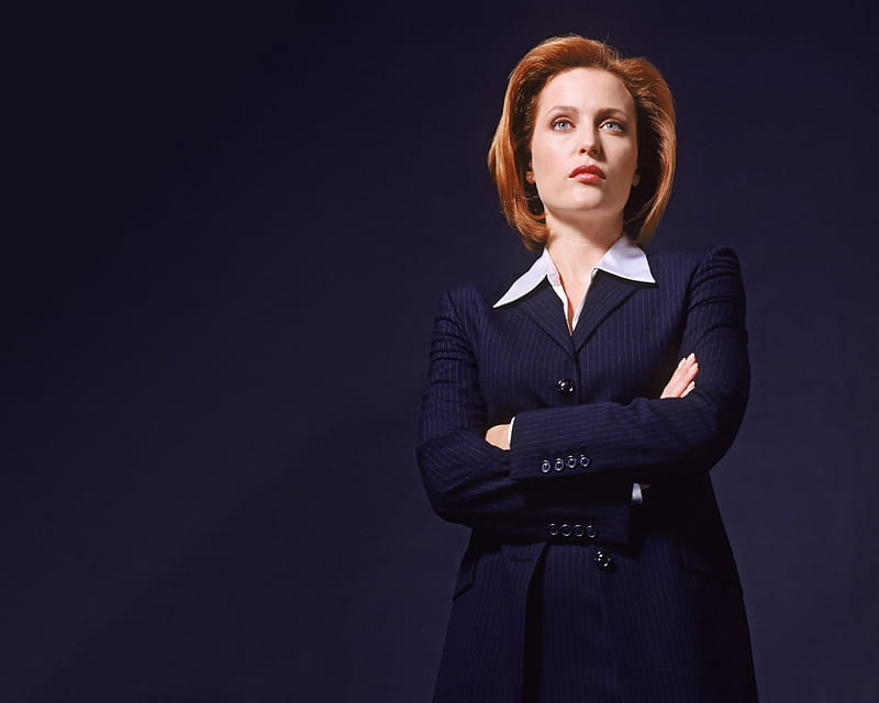 Akte X, scully, x files, ginger, gillian anderson, HD wallpaper
