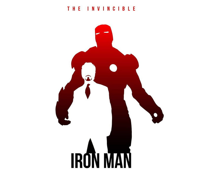 Iron Man Minimalist, iron man, marvel, HD wallpaper