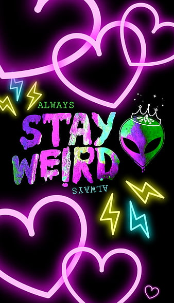 Stay Weird Beautiful Creative Lettering Postcard Stock Vector Royalty  Free 1345423184  Shutterstock