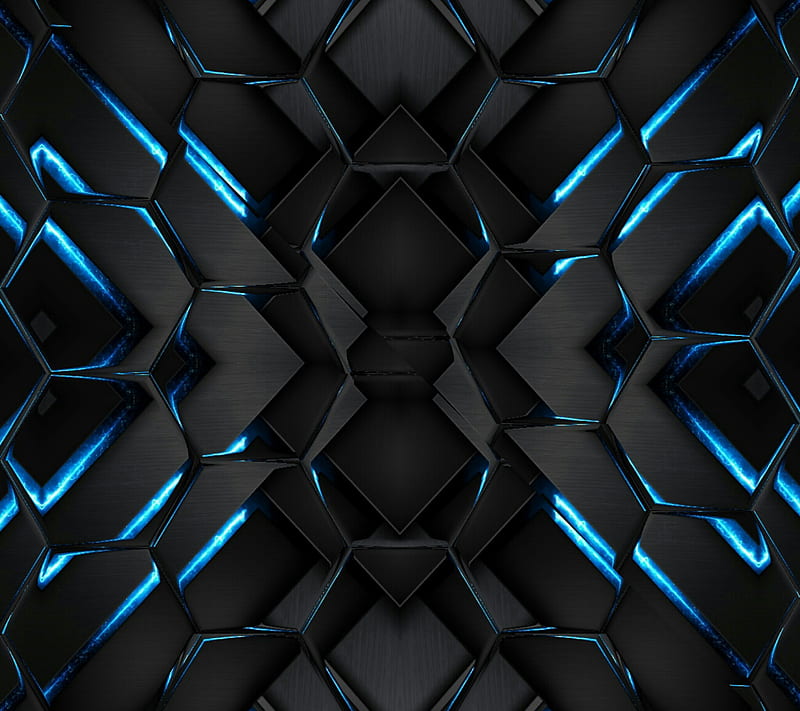 Black and blue fire, tsmith2432usmc, HD wallpaper