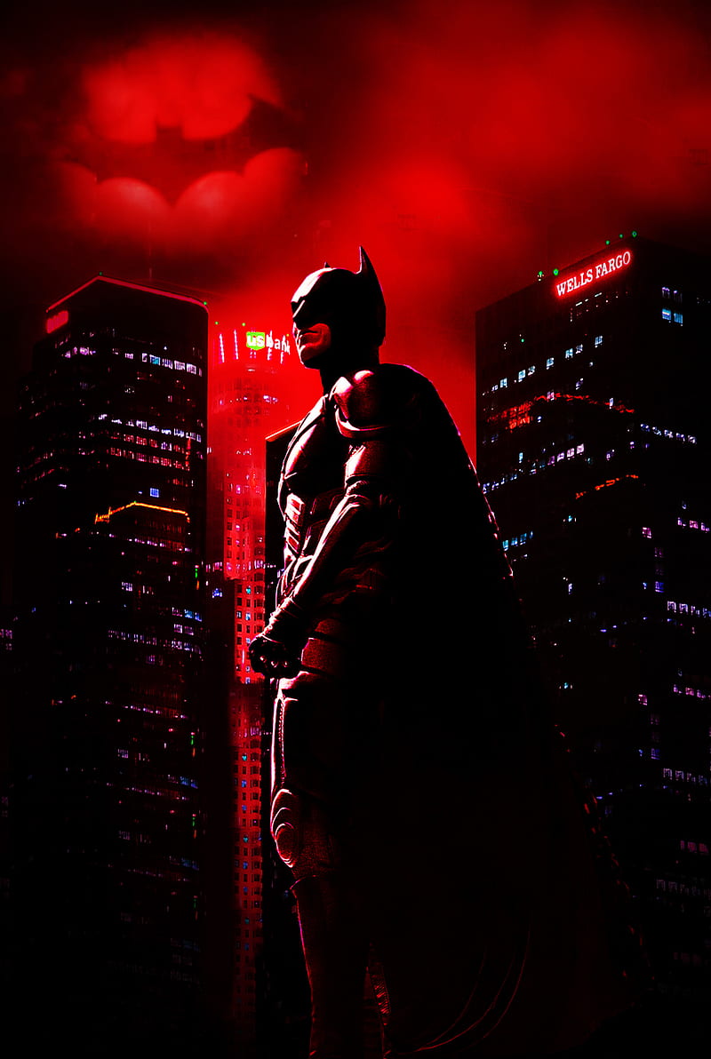 Batman City Art, HD phone wallpaper