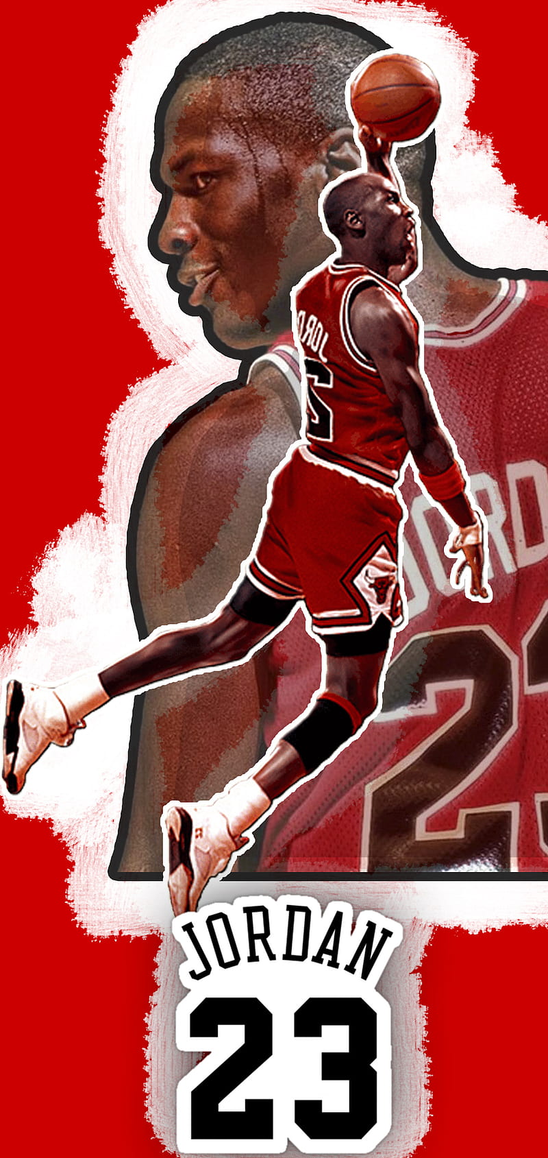 Michael Jordan, 23, basketball, mike, Black and white, bulls, nba, chicago,  champion, HD phone wallpaper