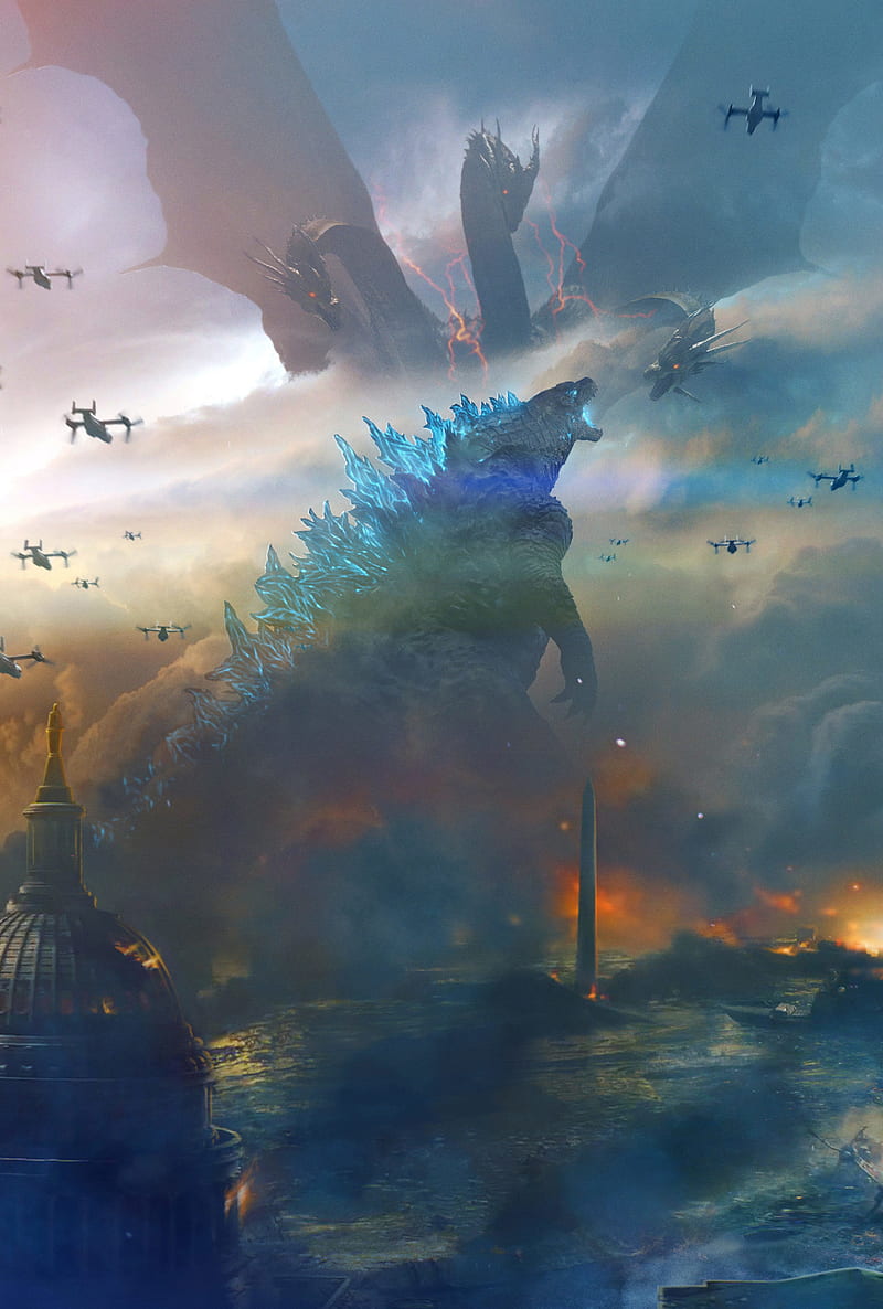 King of the Monsters Godzilla, HD phone wallpaper