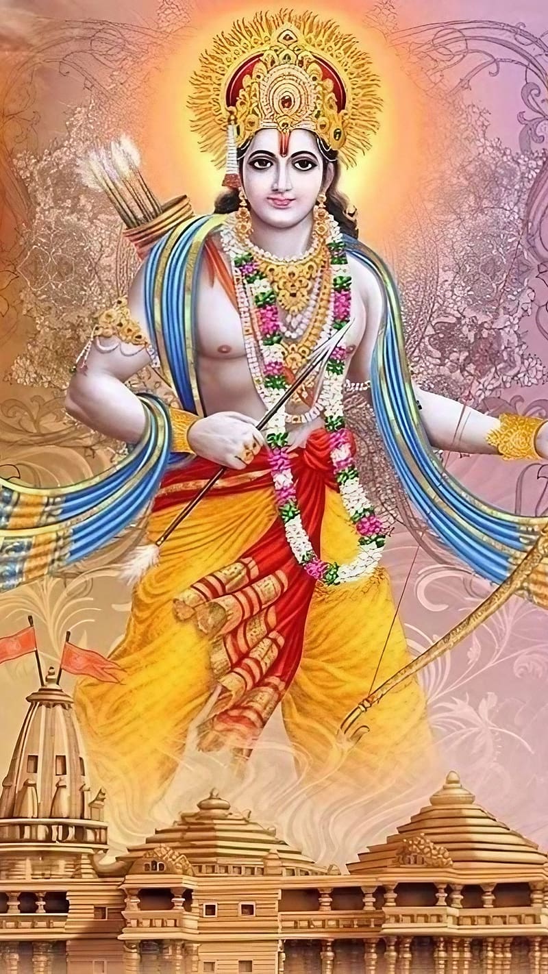 Lord Rama , Lord Ramachandra, god, jai shri ram, HD phone wallpaper