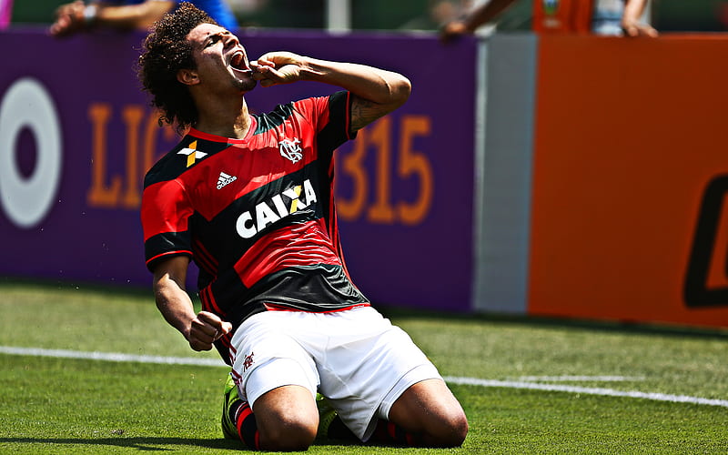 Willian Arao, Flamengo, Brazilian football player, football match, Clube de Regatas do Flamengo, HD wallpaper