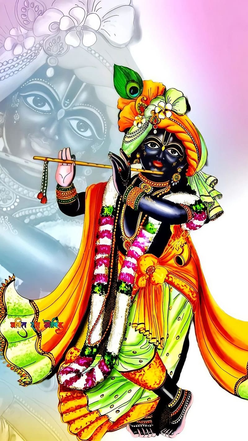 Krishna Bhagwan , Black Sculpture, hindu god, bhakti, devotional, HD phone wallpaper