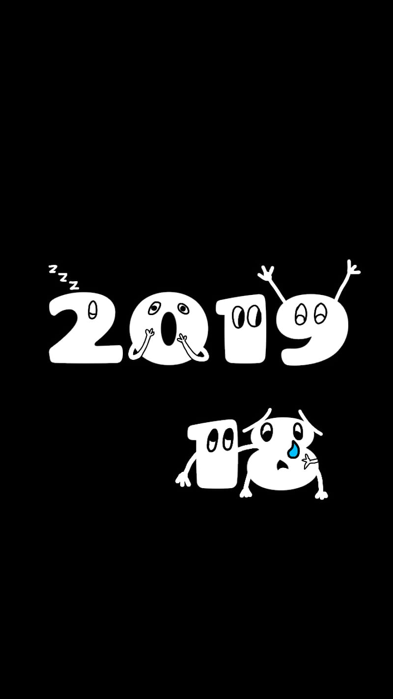 Funny 19 Amoled Happy Happy New Year Holiday Logo New New Year Newyear19 Hd Mobile Wallpaper Peakpx