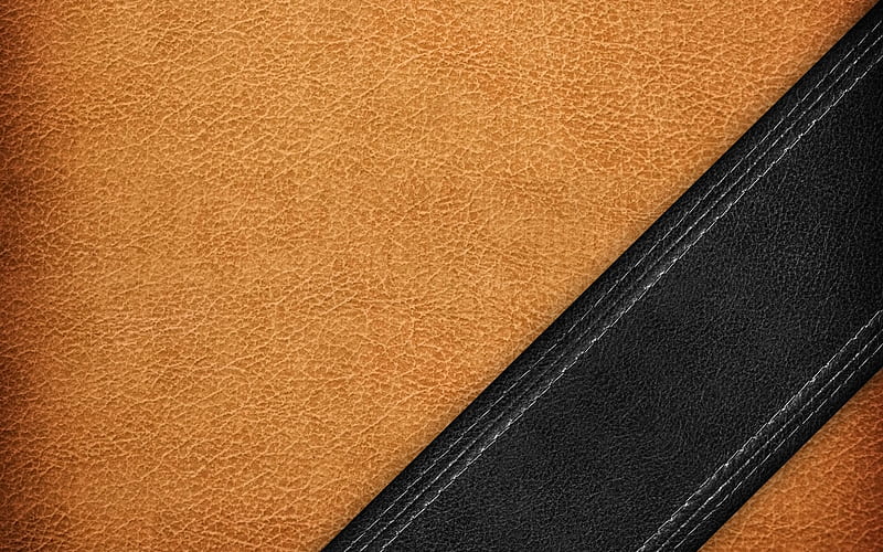 brown leather, leather texture, black leather, leather background, HD wallpaper