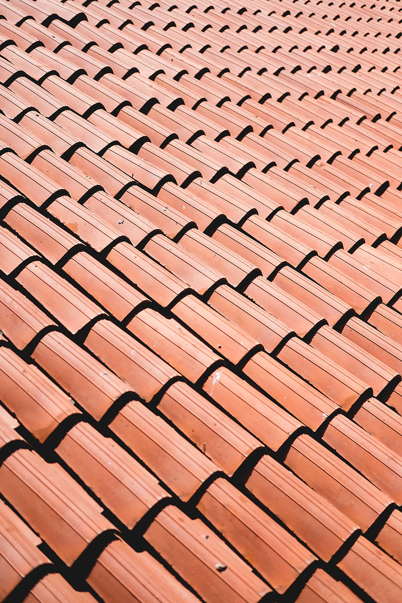 brown roof tiles, HD phone wallpaper