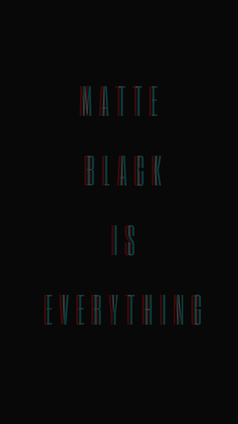 Matte black, quote, sayings, HD phone wallpaper