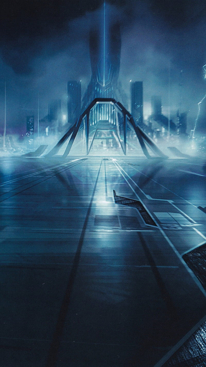 tron cityscape wallpaper