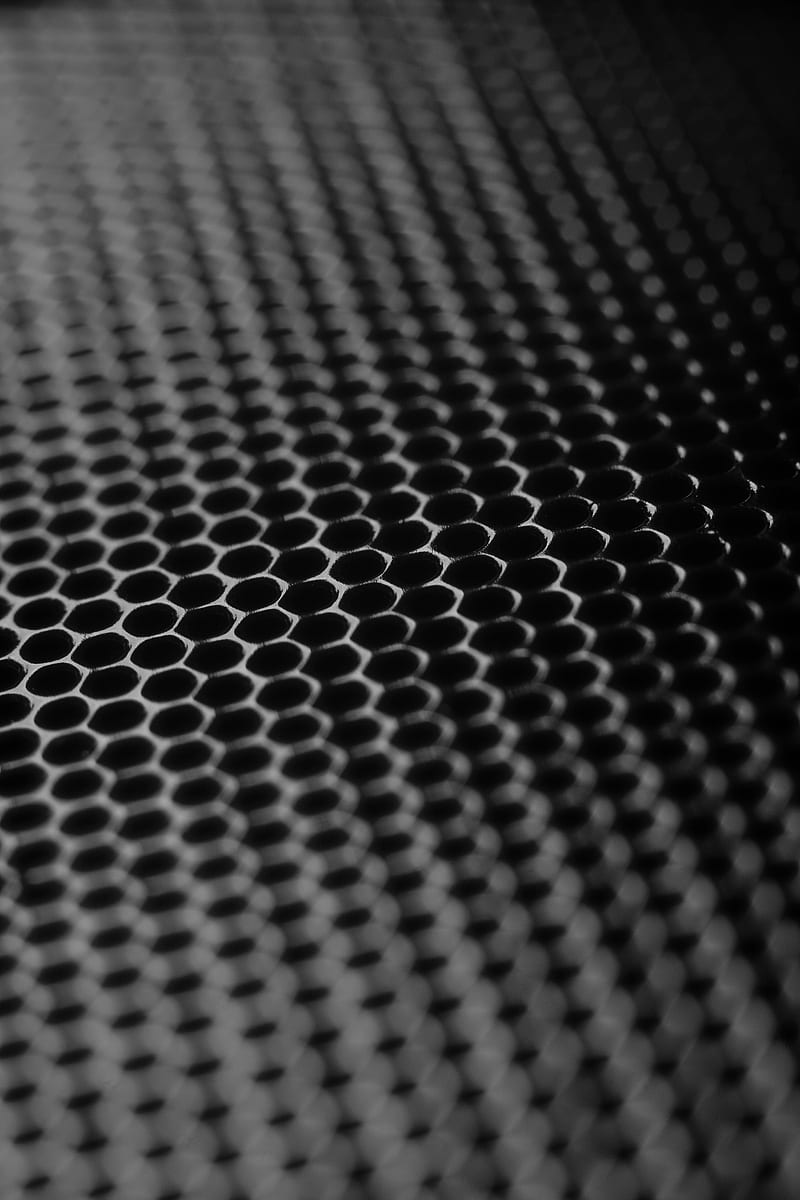 honeycomb, surface, iron, circles, HD phone wallpaper