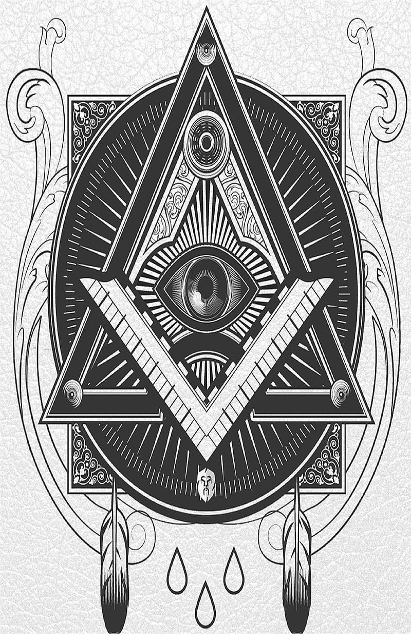 iluminati, dollar, triangulo, verde, world, HD phone wallpaper