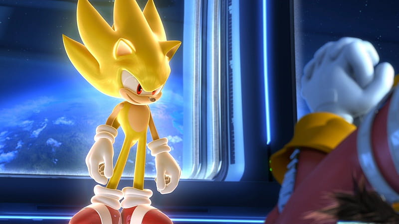 Super Sonic, sonic unleashed, sonic, hedgehog, HD wallpaper