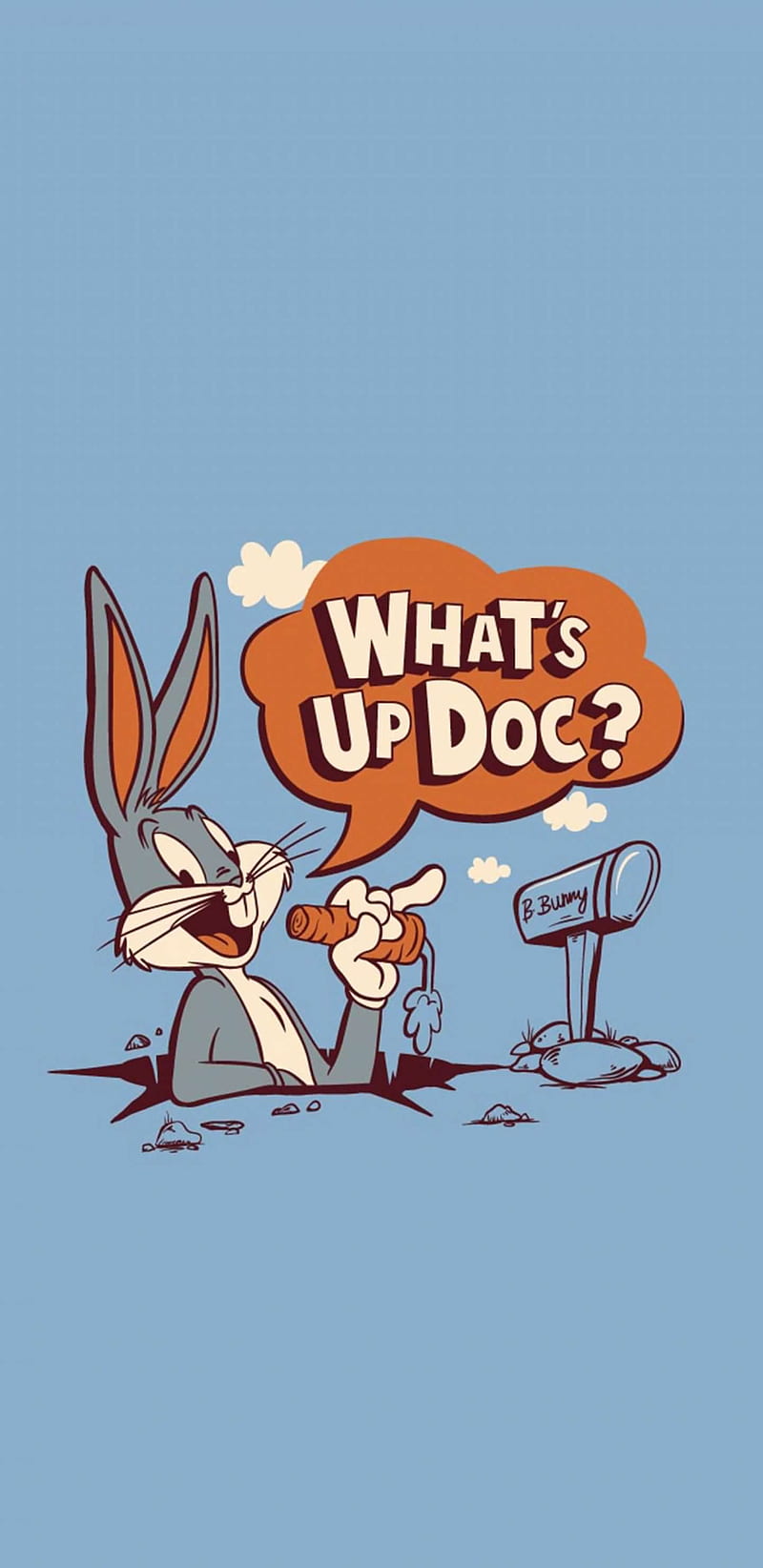 Bunny, carrot, cartoon, whats up doc, HD phone wallpaper | Peakpx