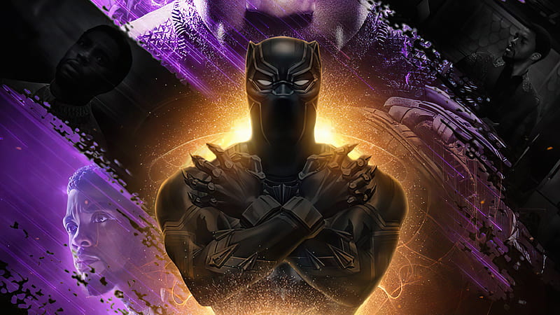 Chadwick Boseman Black Panther Fan Art , chadwick-boseman, black-panther, 2018-movies, movies, HD wallpaper