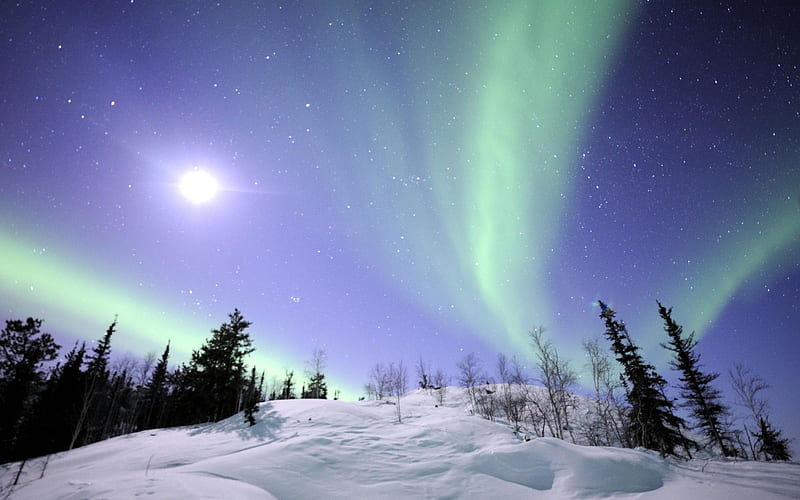 32 Canada-Northern Lights, HD wallpaper