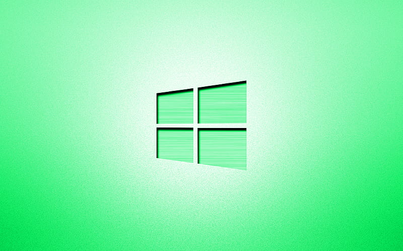Windows 10 turquoise logo, creative, turquoise backgrounds, minimalism, operating systems, Windows 10 logo, artwork, Windows 10, HD wallpaper