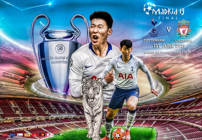 Son Heung Min - UCL Final 2019, football, tottenham hotspur, soccer, son heung min, madrid 2019, HD wallpaper
